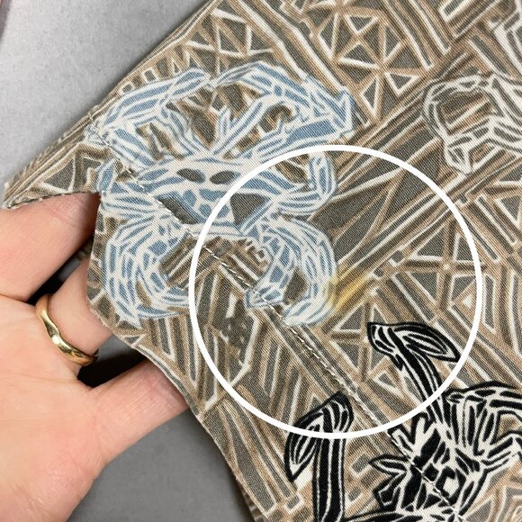 Vintage 90s Columbia Sportswear Shirt Men Button-Up Crab Pattern Hawaiian XL - Picture 9 of 10